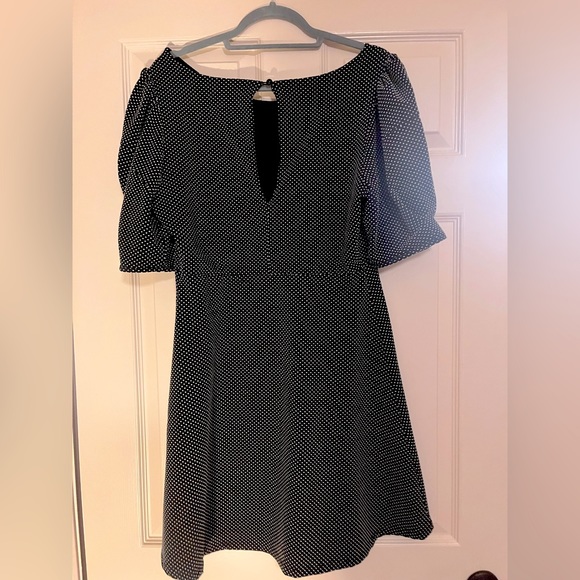 Free people patterned mini dress with puff sleeves - Picture 4 of 5